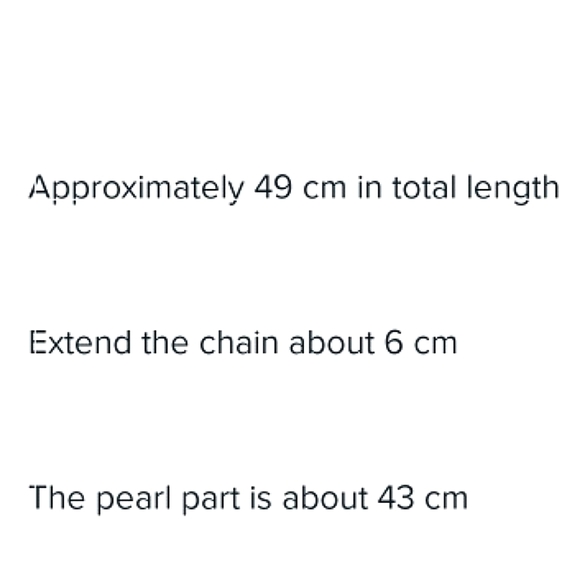 Retro pearl tassel necklace with red rhinestones & gold tone flower trim. - Picture 7 of 7